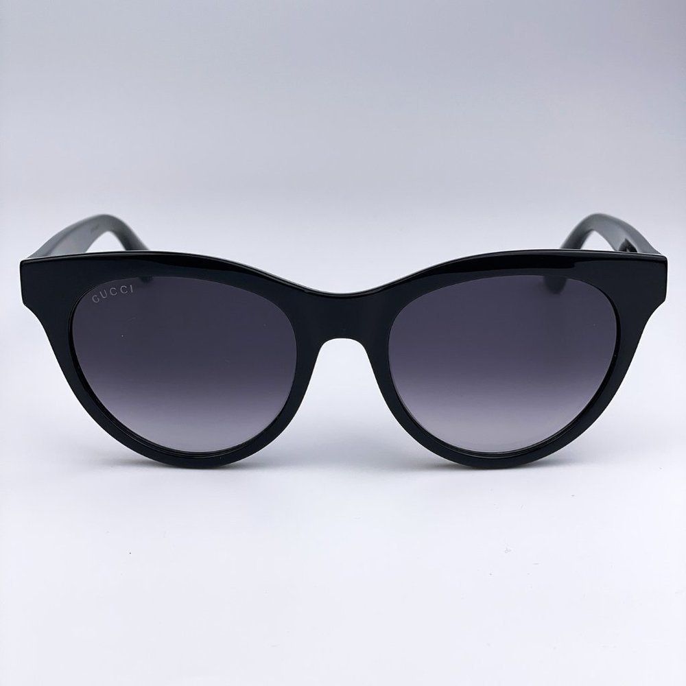 NEW GUCCI GG0763S 001 Black Gray Gradient Cat Eye Women Sunglasses - Picture 3 of 12